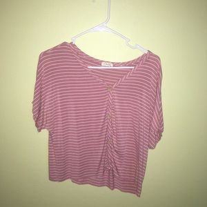 Stripped Pink Top
